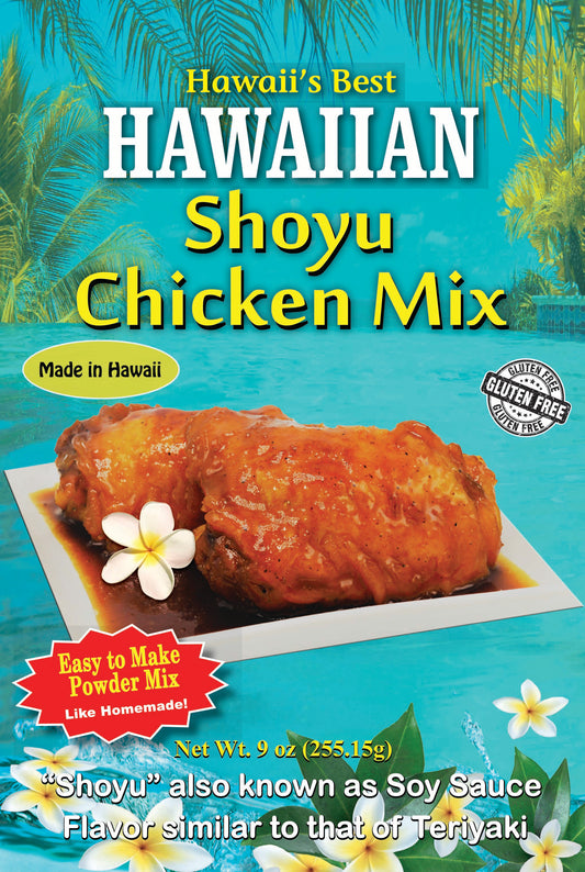 (50 Pack- $4.99 each bag) SHOYU CHICKEN POWDER MIX, Hawaiian Style (TERIYAKI) Chicken, Case Pack 50x9 oz, $249.50/Case ($4.99 Each), CLICK ON PICTURE TO PURCHASE (TOP SELLER)