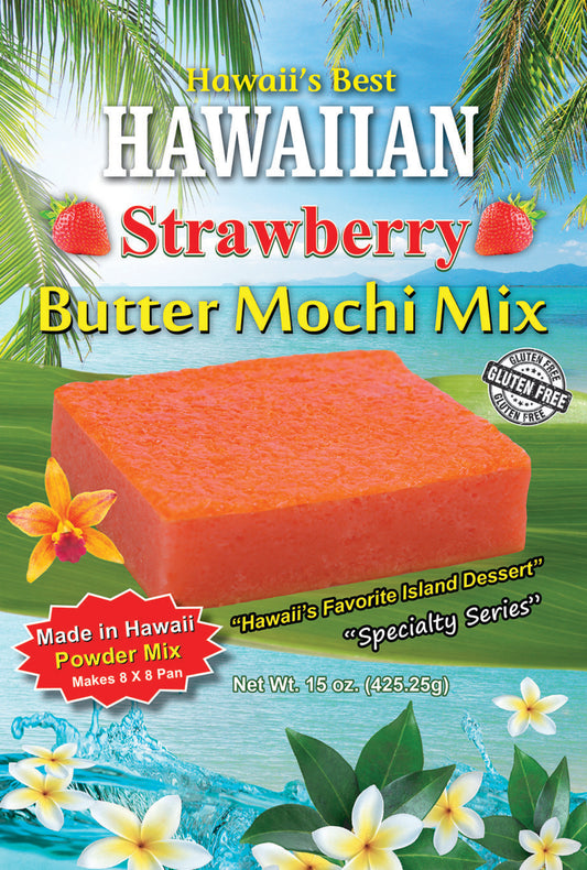 (36 Pack- $4.99 each bag) STRAWBERRY BUTTER MOCHI POWDER MIX (Mochi Cake), Case Pack 36x15 oz, $179.64/Case ($4.99 Each), CLICK ON PICTURE TO PURCHASE (SPECIALTY ITEM)